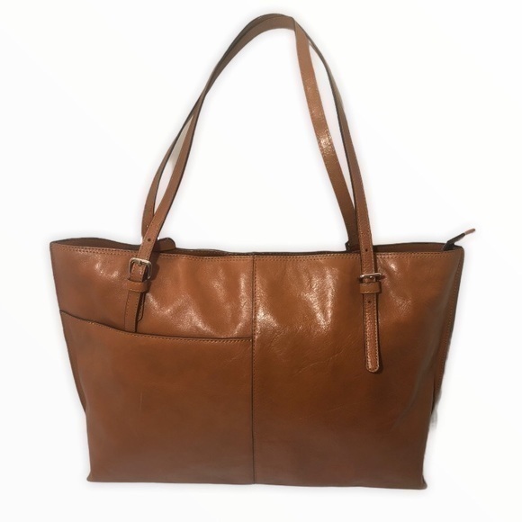 Hobo Light Brown Leather Tote Bag